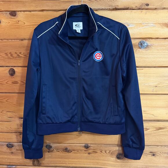 Chicago Cubs Track Jacket G-III for her by Carl Banks Womens Large - Picture 1 of 5